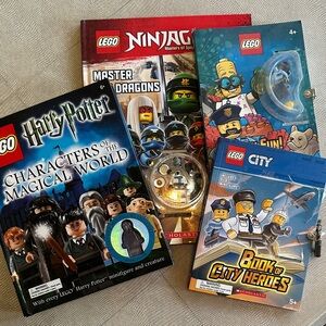 LEGO Ninjago and City Book Set with Minifigures